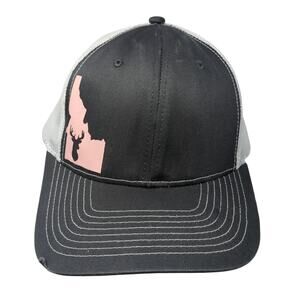 Idaho Snapback Trucker Hat Gray One Size Adjustable Mesh Back Sweet Caps